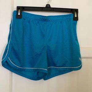 Justice teal blue work out shorts